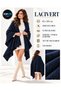 Women's Navy Blue Glitter Knit Plain-Knit Shoulder Shawl, 85x185 cm, Soft-Textured Knit Shawl, Stylish and Elegant Shoulder Shawl - 2