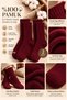 Women's 100% Cotton Terry Corded Fabric Winter Socks, Dried Rose, 2-Pack, Heat-Retaining and Comfortable, Stitch-Free