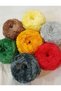 Fuzzy, soft yarn—hand-knit yarn, 200 g, color: yellow - 2