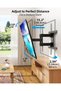 HOME VISION Swivel TV Wall Bracket for 32-75 inch TVs, Max VESA 600 x 400mm, Load Capacity 132lbs/60kg, Full Motion TV Mount with ±60° Swivel, 5°/-15° Tilt, 15.2"/38.6cm Extendable Reach, HV6601 - 3