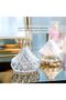 1Pc Clear Glass Candy Dish Storage Jar with Lid Candy Sugar Coffee Cookie Jar Jewelry Box Trinket Jar Glass(260ml) - 5