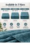 Bedsheet Set, Ash Blue Floral Pattern, 100% Cotton, 95 GSM - 2
