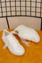 Low Sole Simple Model Sole with Pearls Wedding Dress Evening Dress Shoes - 4