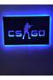 Cs Go Led Işıklı Ahşap Tablo