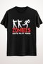 Unisex Black T-Shirt Zombies Hate Fast Food
