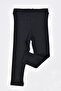 Girl's Winter Black Long Tights - 2