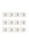 5 White Sockets with Frame - 2