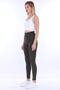 Women's Shapewear Khaki High Waist Double Pocket Leggings - 3