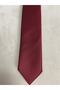 Claret Red Men's Tie - Anthracite Patterned - 2