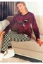 Velvet Plush Pajama Set Dusty Rose