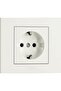 5 White Sockets with Frame