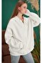 Hooded Oversize Zipper Sweatshirt - 2