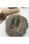 Handmade Ethnic Authentic Hippie Bohemian Coconut Shell Earrings - 2