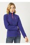 Kadın Mor Polar Sweatshirt - 5