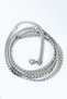 Silver Color 316l Steel Knitted Model Chain Necklace Stainless Non-Tarnish Women Men - 2