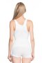 Women's White Seamless Non-Marking Thick Strap Gathering Women's Corset Athlete 5015 - 2