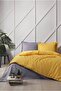 Colormix Gold Anthracite - طقم غطاء لحاف مزدوج بدون نمط