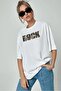 - Unisex Rock Printed White Oversize T-shirt - 2