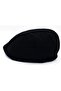 Men's Hat Black Winter Trend Flat Cap Wool Cap - 4