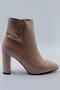 5055 Beige Patent Leather Women's Winter Boots - 2