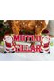 Large Wooden Laser Happy New Year Written Door Wall New Year Christmas Decoration Clipboard Lettering Ornament Santa Claus
