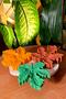 Decorative Gift Autumn Inspired Vintage Scented, 3 Pack Orange-green-brown Leaf Bath Soap - 4