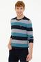 Men's Navy Blue Sweater - 3