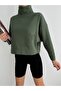 Women's Turtleneck Bat Sleeve Oversize Sweat - 2