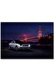 Cakasepetim Ford Mustang and Golden Gate Bridge 255 Piece Puzzle Jigsaw Puzzle Mdf (Wood)