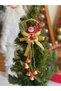 Christmas Luxury Door Wall Pine Tree Pendant Garland Chain Chime Ornament Santa Claus Bell - 2