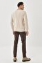 Men's Brown 360 Degree Stretch in All Directions Comfortable Slim Fit Slim Fit Trousers - 5
