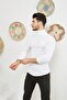 Men's Turtleneck Turtleneck Slim Fit Sweater White - 5