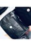 Black Snake Patterned Messenger Bag - 3