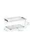 Storage Box 40 Liters Transparent, Large Storage Container - 2