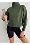 Women's Turtleneck Bat Sleeve Oversize Sweat