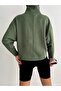 Women's Turtleneck Bat Sleeve Oversize Sweat - 6