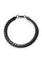 Snake Model Unisex Tarnish Resistant Steel Bracelet Black - 2