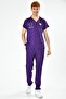 Lycra Purple Surgical Uniform Set