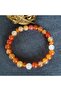 Bracelet for Creativity • Inspiration • Passion (17 cm Length) - Natural Carnelian Stone - 3