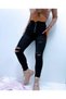 Women's Black, High Waist Button and Ripped Detailed Jeans Jeans 92cm - 5