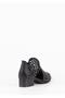 Medi Women's Laser Patterned Special Design Buckle Adjustable Black Skin Summer Shoes - 7