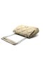 Women's Quilted Embroidered Silver Chain Crossbody Bag - 3