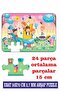 Fun Puzzle with Giant Pieces Consisting of Park, Entertainment and Game Activities 50x70 Cm - 3