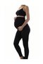 Women's Black Maternity Tights