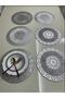 American Service/Velvet/(Plate Placemat)/6 Pieces/Grey-Silver