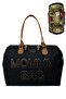 Bag Mommy Bag Mother Baby Care Bag - Black - 5