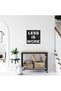 Black Wooden Less Is More Wall Decoration Laser Cutting 45x45cm MDF Painting For Living Room Living Room / Bedroom - 3