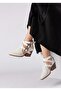 Bella Women's Special Design Buckle Adjustable Back Zipper White Summer Heeled Shoes - 5