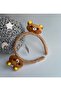 Cute Teddy Bear Plush Fluffy 3D Crown Adult Children's Crown Caramel Brown - 4