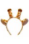 Cute Giraffe Horned Safari Birthday Concept Plush Velvet Crown Adult Children's Crown Orange - 6